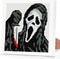 Horror Ghost Cross Stitch Kit for Adults – Beginner-Friendly Stamped 11CT Halloween Embroidery Kit with Frame, Partial Stitch DIY Arts & Crafts, 7"x7"